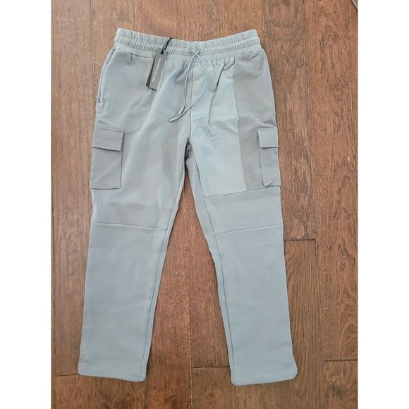 MANIERE DE VOIR Neoprene Tech Track Pant Grey Sz L - Picture 1 of 4